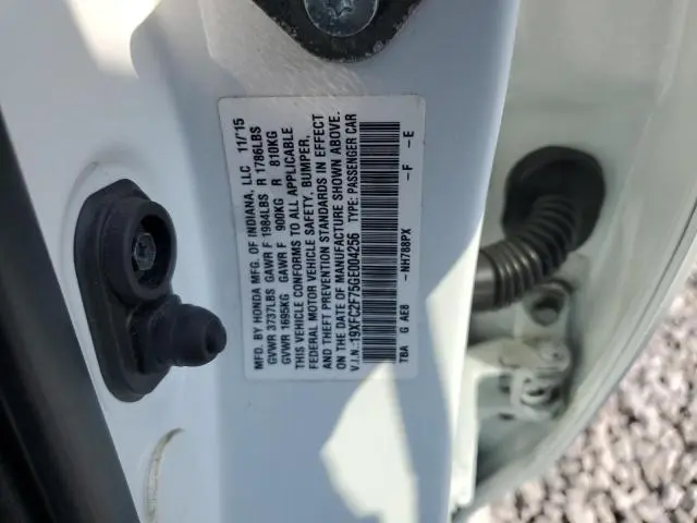2016 HONDA CIVIC EX  