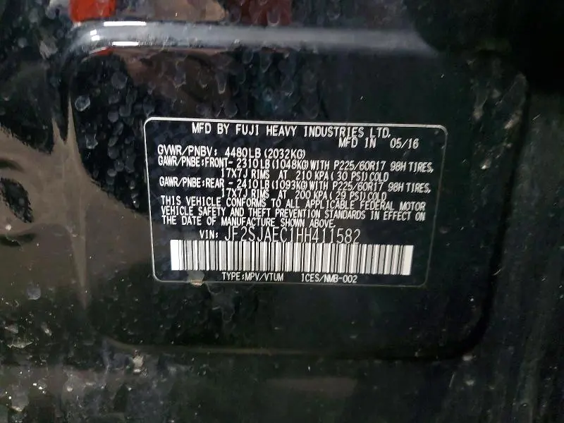 2017 SUBARU FORESTER 2.5I PREMIUM  