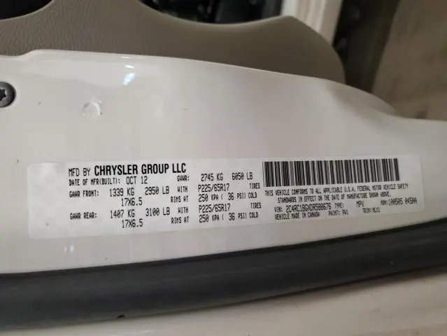 2013 CHRYSLER TOWN & COUNTRY TOURING  