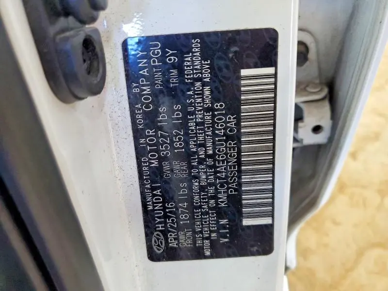 2016 HYUNDAI ACCENT SE  