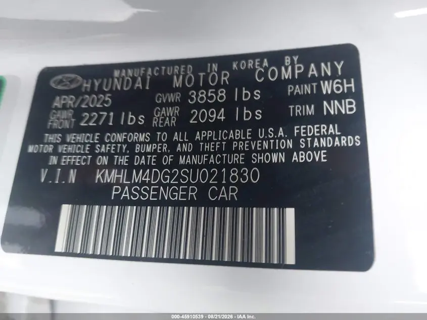 2025 HYUNDAI ELANTRA SEL SPORT