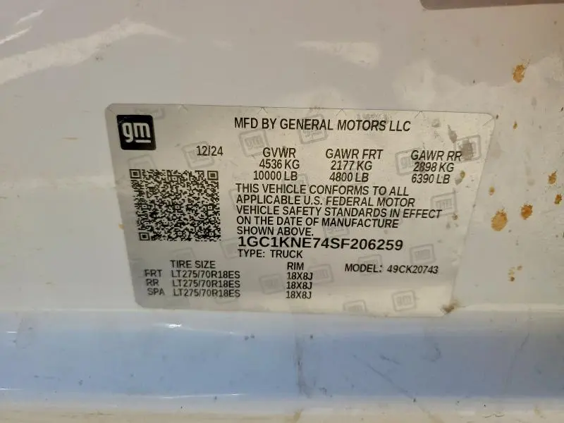 2025 CHEVROLET SILVERADO K2500 HEAVY DUTY LT  