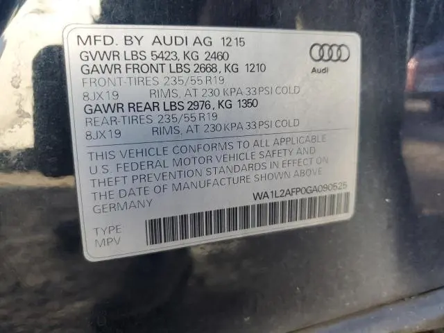 2016 AUDI Q5 PREMIUM PLUS  