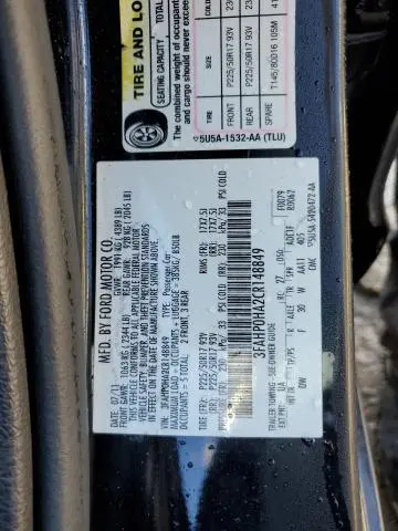 2012 FORD FUSION SE  