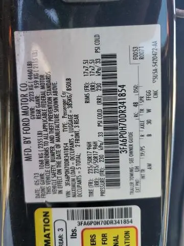 2013 FORD FUSION SE