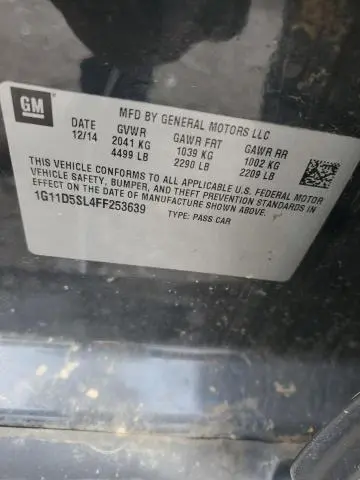 2015 CHEVROLET MALIBU 2LT