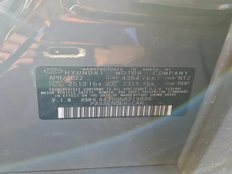 2022 HYUNDAI SONATA SEL PLUS  