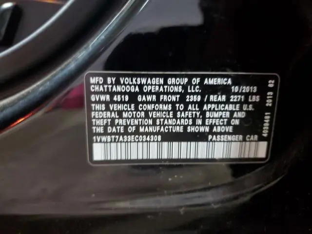 2014 VOLKSWAGEN PASSAT SE  