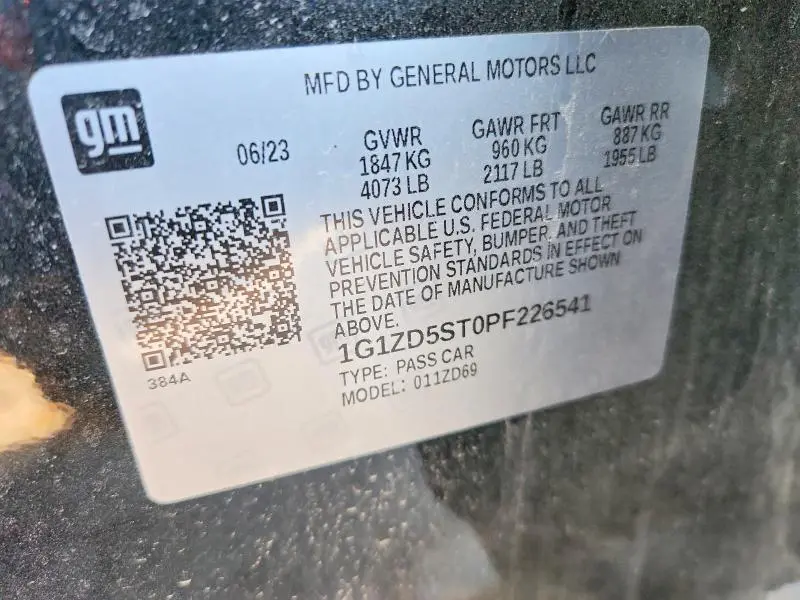 2023 CHEVROLET MALIBU LT  