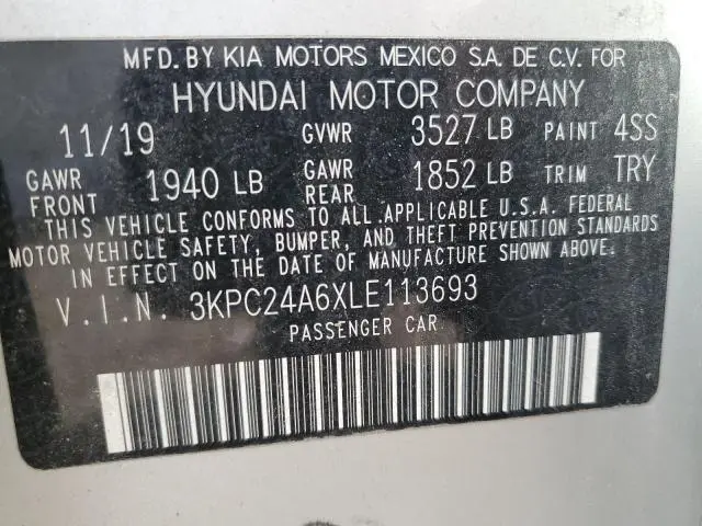 2020 HYUNDAI ACCENT SE