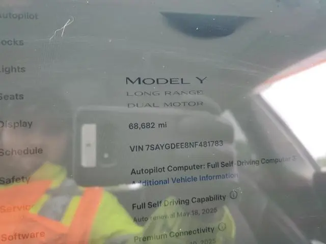2022 TESLA MODEL Y   