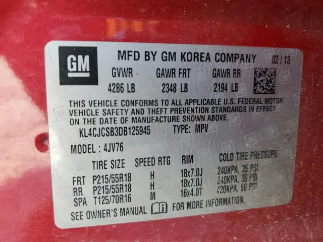 2013 BUICK ENCORE 