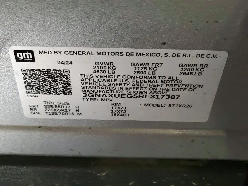 2024 CHEVROLET EQUINOX LT  