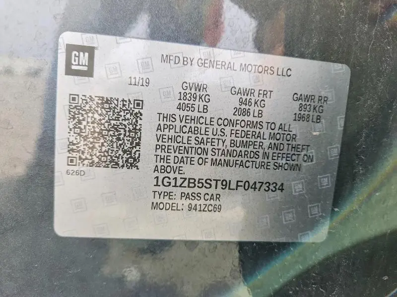 2020 CHEVROLET MALIBU LS  