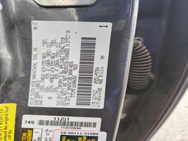 2013 TOYOTA TUNDRA GRADE  