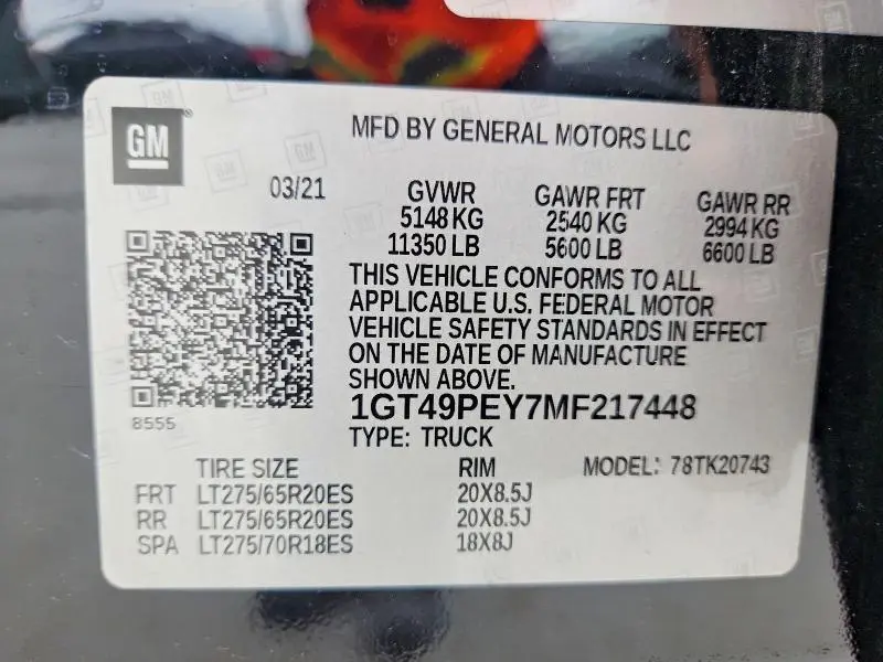 2021 GMC SIERRA K2500 AT4  