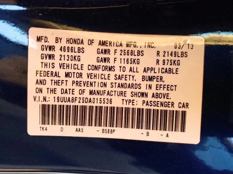 2013 ACURA TL   