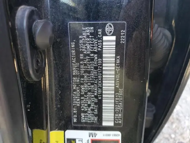 2011 TOYOTA CAMRY BASE  