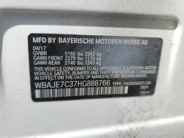 2017 BMW 540 XI  