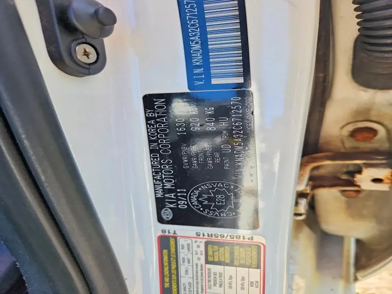 2012 KIA RIO LX  