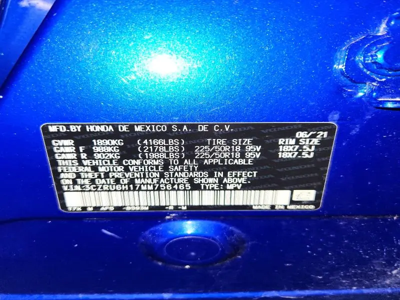 2021 HONDA HR-V SPORT  