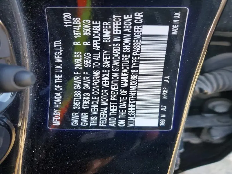 2021 HONDA CIVIC SPORT  