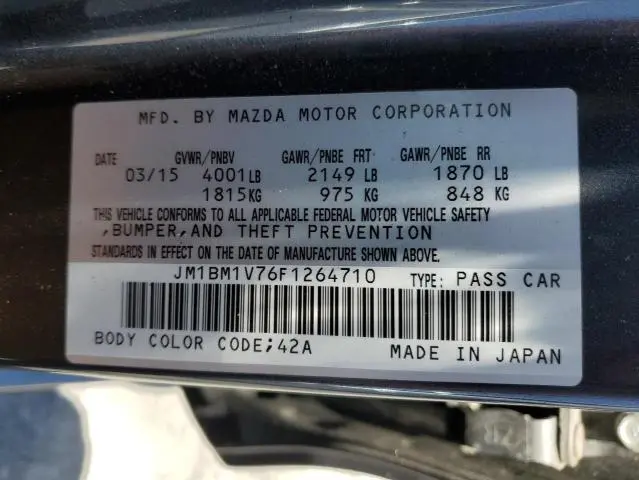 2015 MAZDA 3 TOURING  