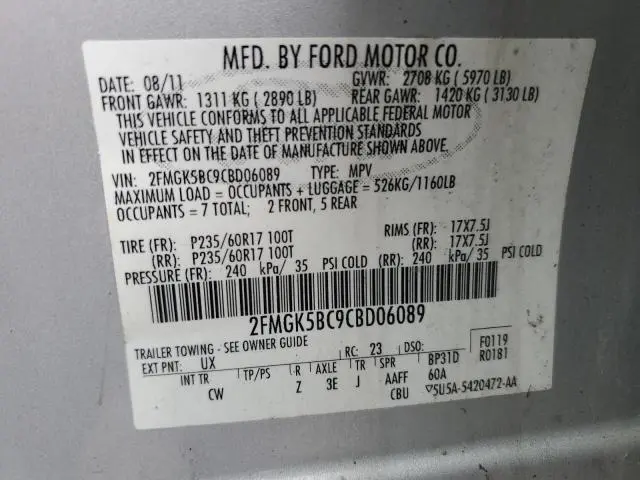 2012 FORD FLEX SE  