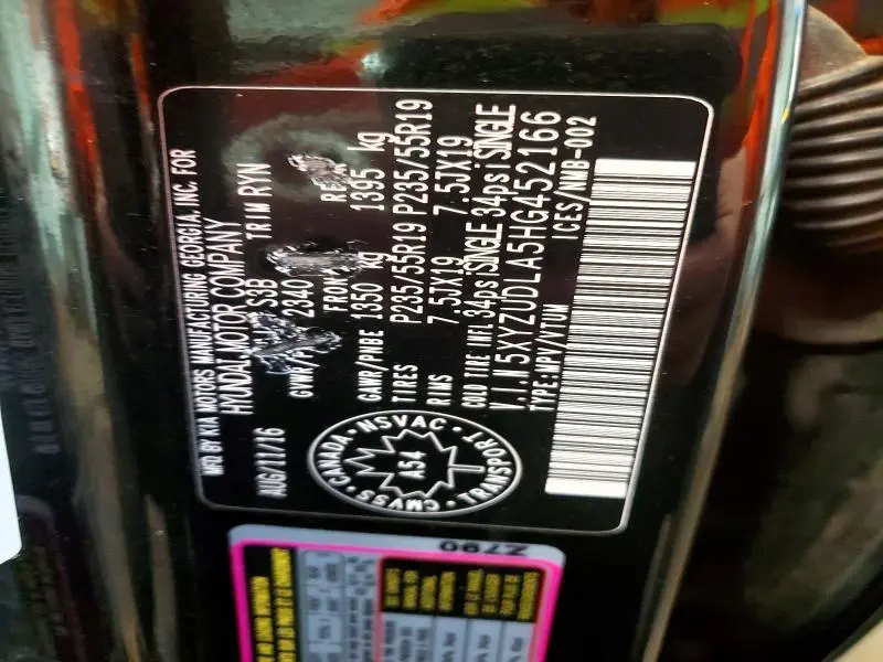 2017 HYUNDAI SANTA FE SPORT   