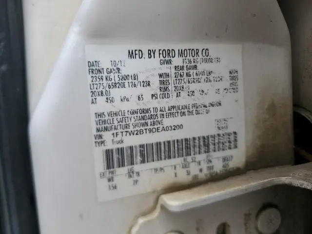 2013 FORD F250 SUPER DUTY  