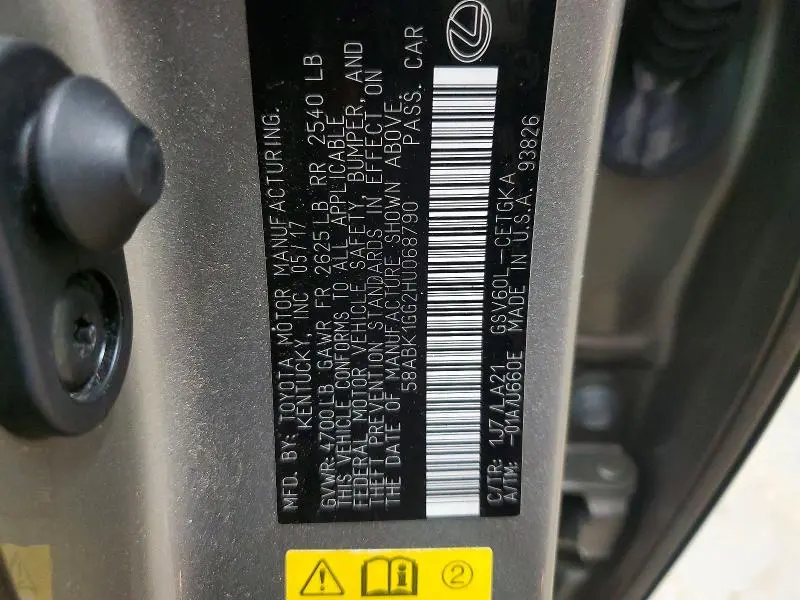 2017 LEXUS ES 350  