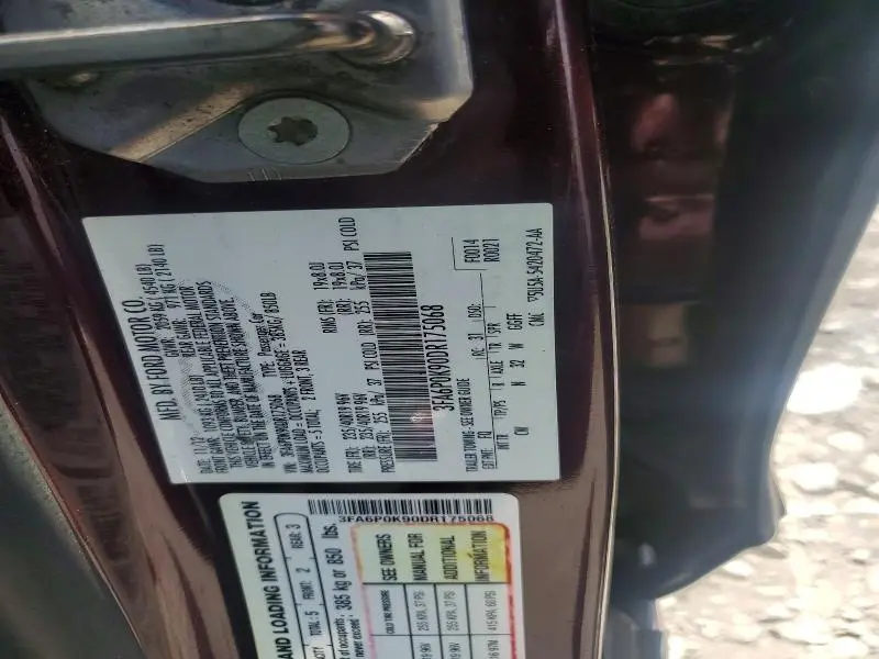2013 FORD FUSION TITANIUM  