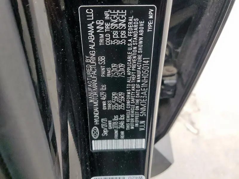 2022 HYUNDAI TUCSON LIMITED  