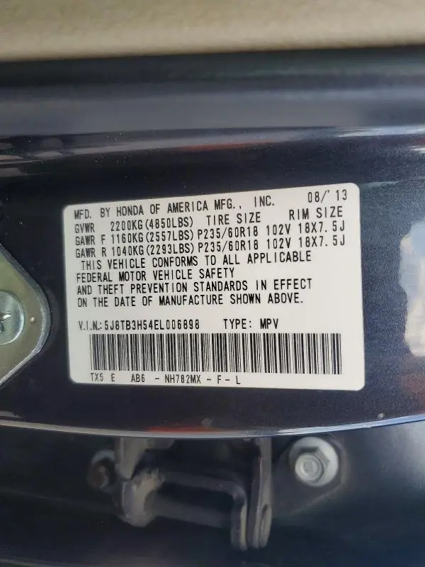 2014 ACURA RDX TECHNOLOGY  