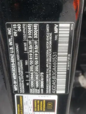 2016 MERCEDES-BENZ GLE 350  