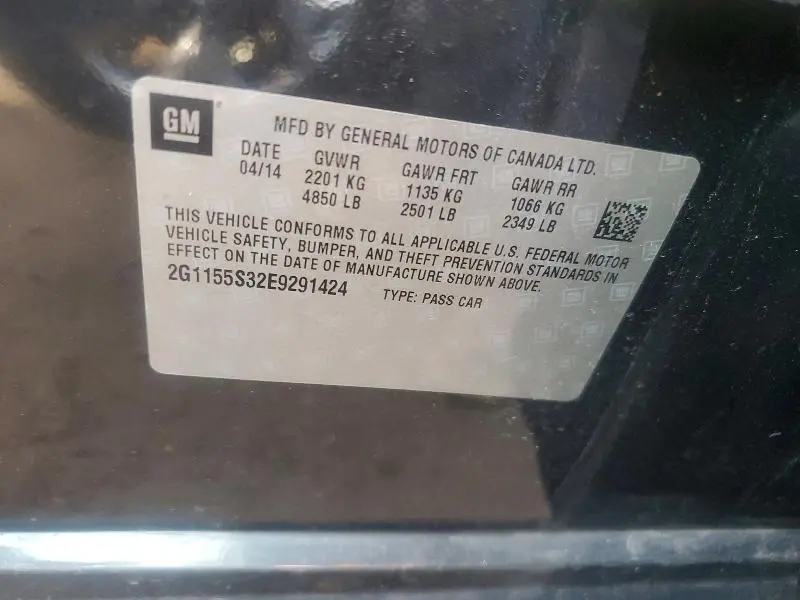 2014 CHEVROLET IMPALA LTZ  