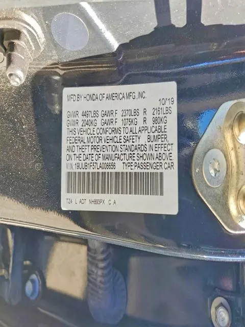 2020 ACURA TLX TECHNOLOGY  