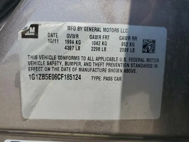 2012 CHEVROLET MALIBU LS  