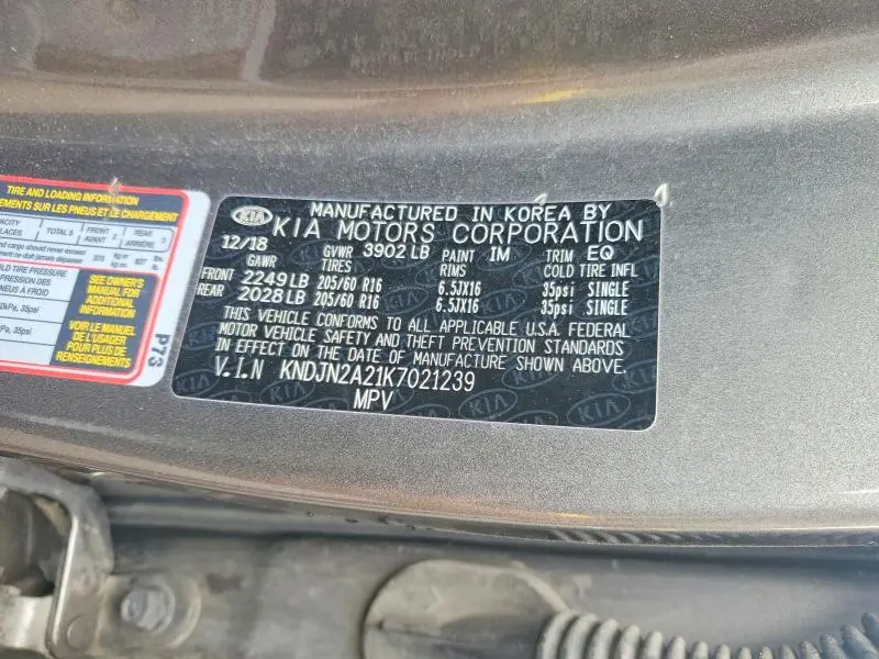 2019 KIA SOUL BASE  