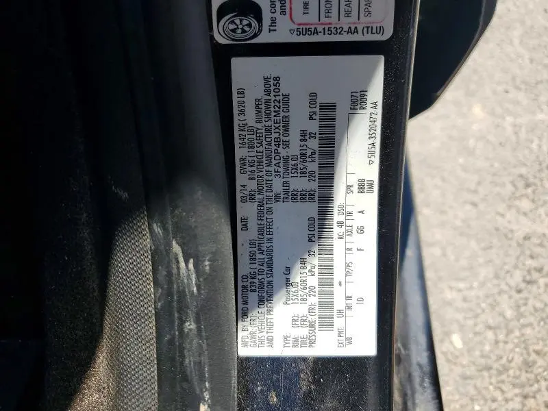 2014 FORD FIESTA SE  
