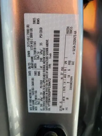 2023 FORD F150 SUPERCREW  