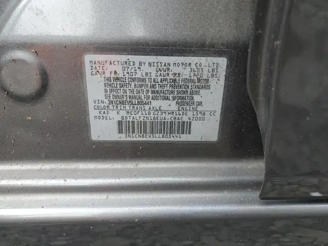 2020 NISSAN VERSA SV  