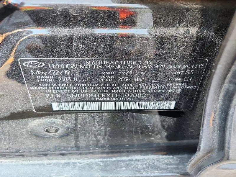 2020 HYUNDAI ELANTRA SEL  