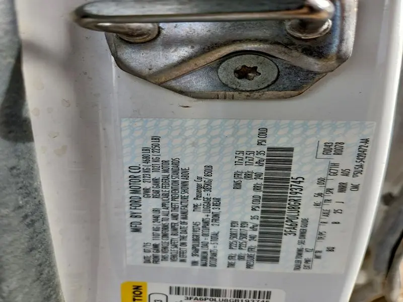 2016 FORD FUSION SE HYBRID  