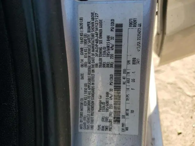 2015 FORD FIESTA SE  