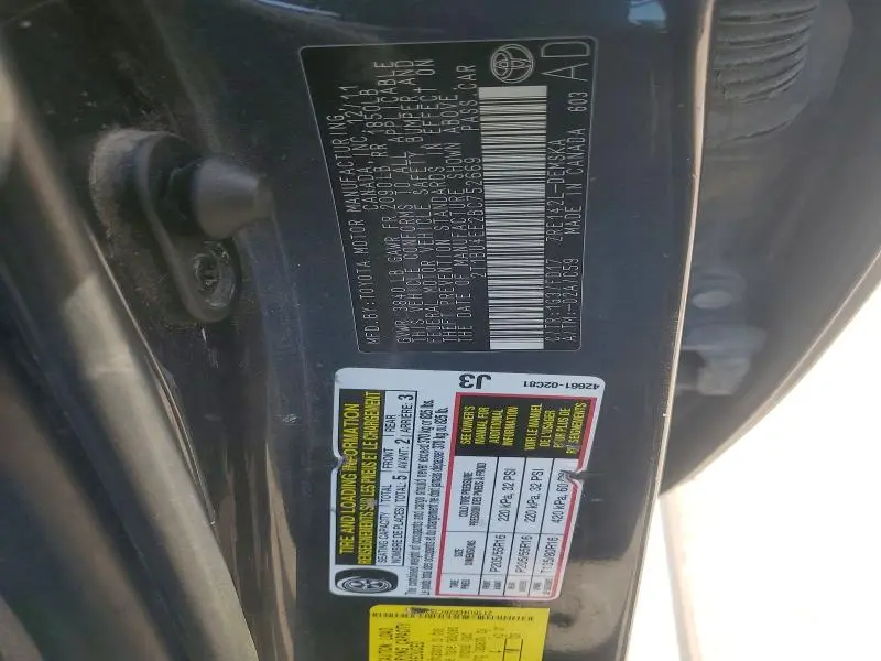 2011 TOYOTA COROLLA S  