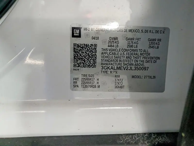 2018 GMC TERRAIN SLE  