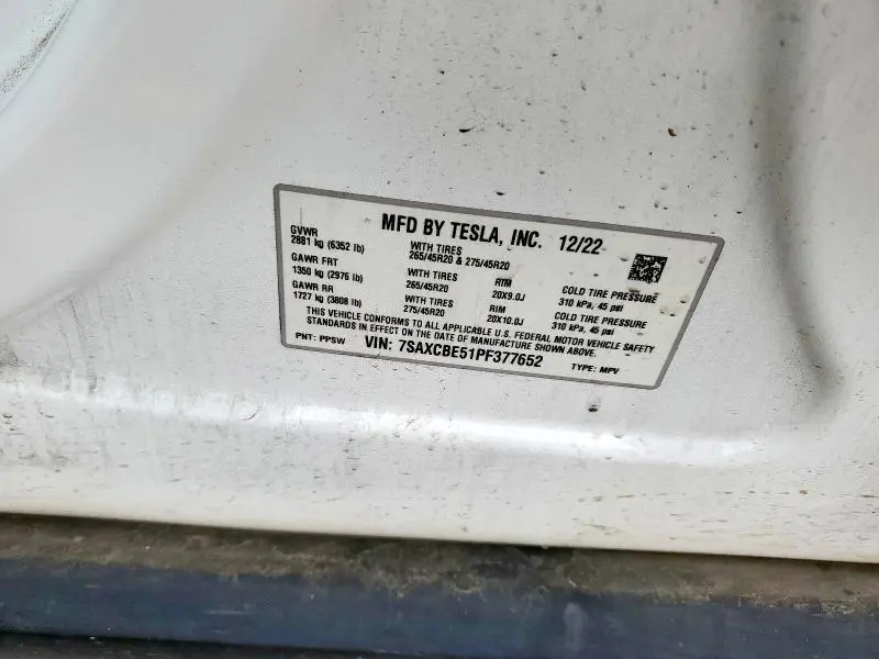 2023 TESLA MODEL X 