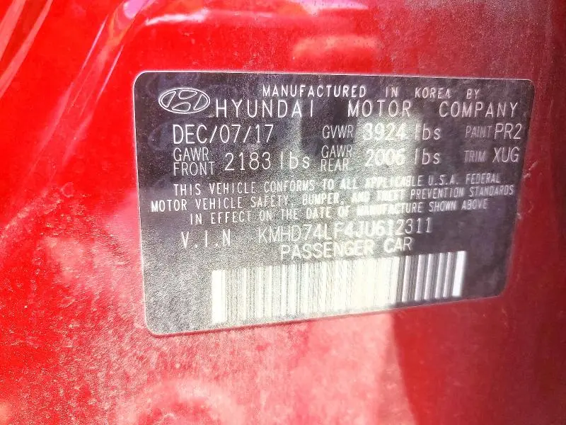 2018 HYUNDAI ELANTRA SE  