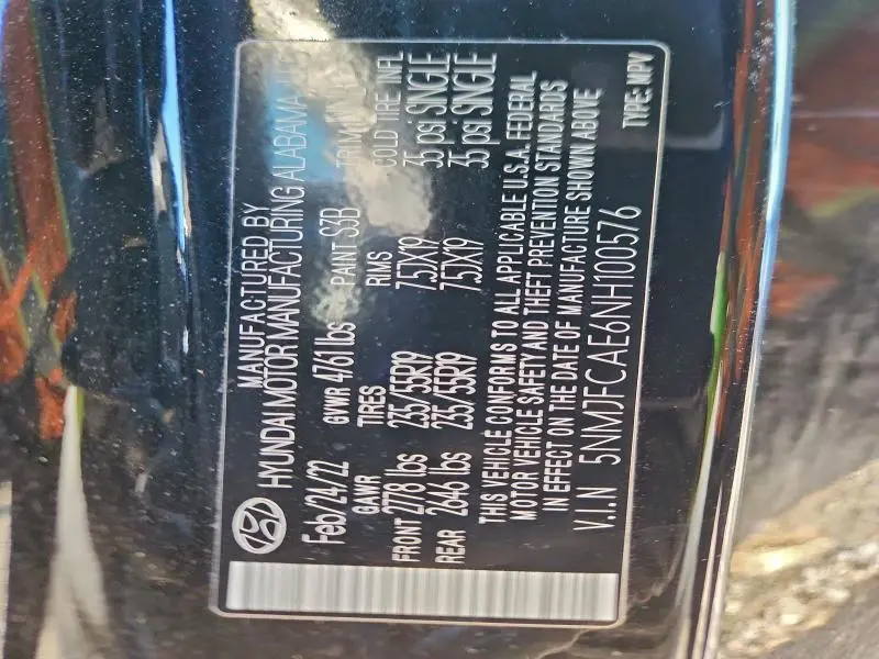 2022 HYUNDAI TUCSON SEL  